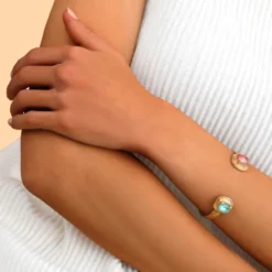 Sale Adjustable Sun Bangle Bracelet - Multicolored Joncs