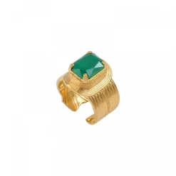 New Adjustable Sun Ring - Green Bagues Ajustables