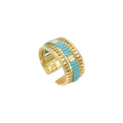Best Alicudi adjustable medium ring - turquoise Bagues Ajustables