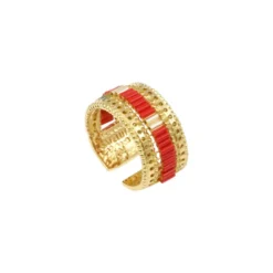 Clearance Alicudi adjustable medium ring - red Bagues Ajustables
