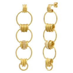 Discount Alicudi gold-plated drop earrings for pierced posts Longues / Pendantes