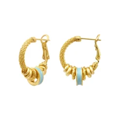 Discount Alicudi hoop earrings - turquoise Créoles