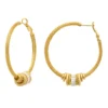 Clearance Alicudi wide hoop earrings - white Créoles