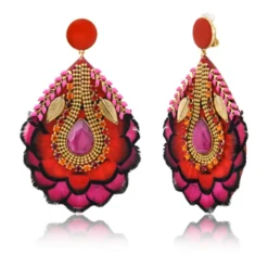 Best Alizia clip-on earrings - fuchsia pink Clips