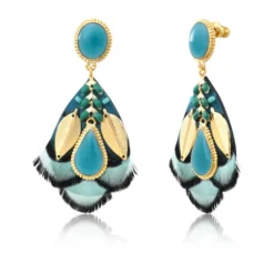 Best Alizia pierced stud earrings - blue Percées / Tiges