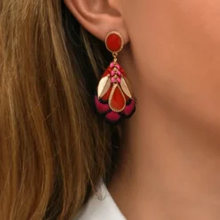 New Alizia pierced stud earrings - fuchsia pink Percées / Tiges