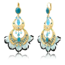 Online Alizia sleeper earrings - blue Dormeuses