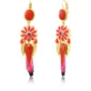 Hot Alizia sleeper earrings - fuchsia pink Dormeuses