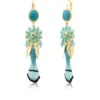 Alizia thin sleeper earrings - blue Dormeuses
