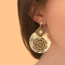 Sale Angelique clip-on earrings - gold Clips