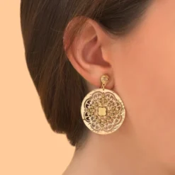 Outlet Angelique clip-on earrings - gold Clips