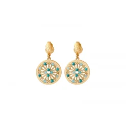 Hot Angelique clip-on earrings - turquoise Clips