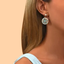 Hot Angelique clip-on earrings - turquoise Clips