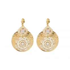 Hot Angelique clip-on earrings - white Clips