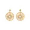 Online Angelique fine stud earrings - white Percées / Tiges