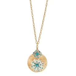 Online Angelique long necklace - turquoise Sautoirs & Colliers Longs