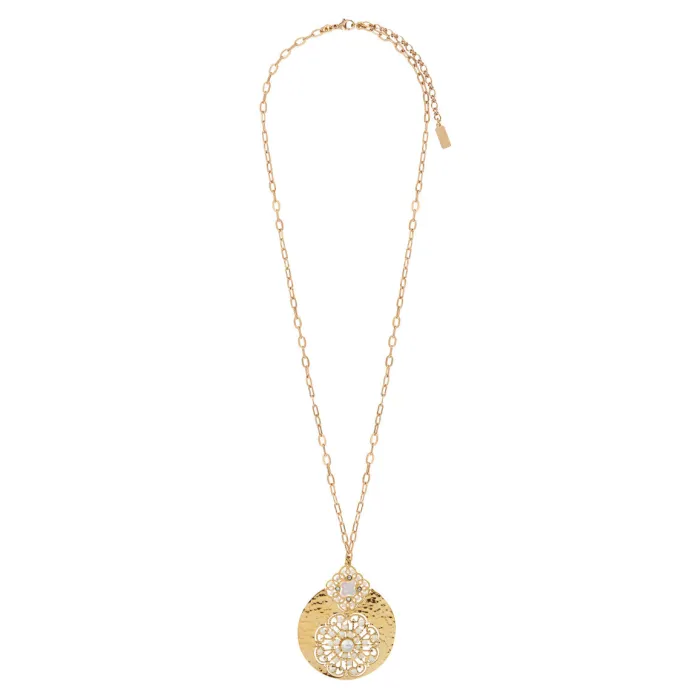 Discount Angelique long necklace - white Sautoirs & Colliers Longs