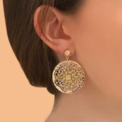 Angelique pierced stud earrings - gold Percées / Tiges