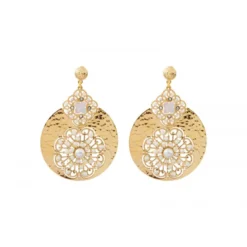 Outlet Angelique pierced stud earrings - white Percées / Tiges