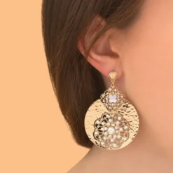 Outlet Angelique pierced stud earrings - white Percées / Tiges