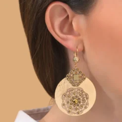 New Angelique sleeper earrings - gold Dormeuses