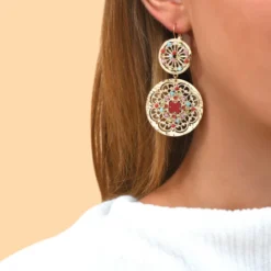 Sale Angelique sleeper earrings - multicoloured Dormeuses