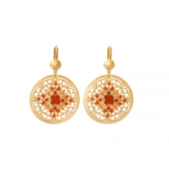 Clearance Angelique sleeper earrings - red Dormeuses