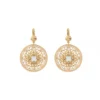 New Angelique sleeper earrings - white Dormeuses