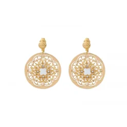 Discount Angelique thin clip-on earrings - white Clips