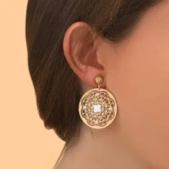 Discount Angelique thin clip-on earrings - white Clips