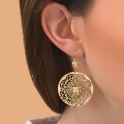 Clearance Angelique thin sleeper earrings - gold Dormeuses