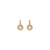 New Angelique thin sleeper earrings - white Dormeuses