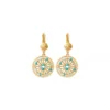 Best Angelique thin sleeper earrings - turquoise Dormeuses