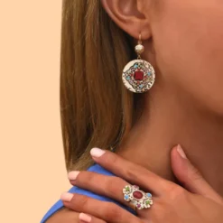New Angelique thin sleeper earrings - multicoloured Dormeuses