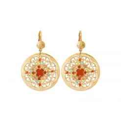 Sale Angelique wide sleeper earrings - multicoloured Dormeuses
