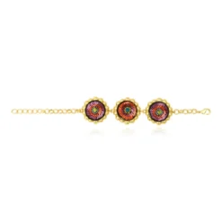 Clearance Angèle adjustable chain bracelet - orange and purple Bracelets XXL