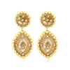Clearance Angèle clip-on earrings - gold Clips|Boucles D'oreilles XXL