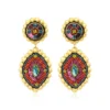 Discount Angèle clip-on earrings - orange and purple Clips|Boucles D'oreilles XXL