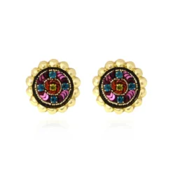 Outlet Angèle clip-on earrings - violets Clips|Boucles D'oreilles XXL