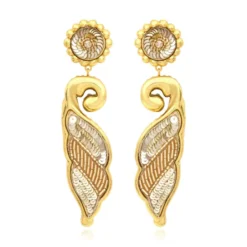 Sale Angèle long clip-on earrings - gold Clips|Boucles D'oreilles XXL