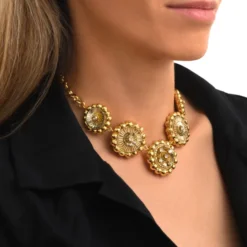 Online Angèle necklace - gold Colliers XXL