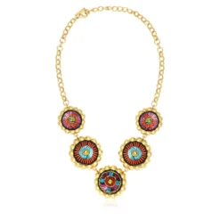 Best Angèle necklace - orange and purple Colliers XXL