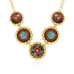 Best Angèle necklace - orange and purple Colliers XXL