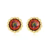 Hot Angèle pierced stud earrings - orange Percées / Tiges|Boucles D'oreilles XXL