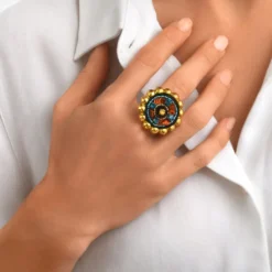 Clearance Angèle ring - orange Bague XXL