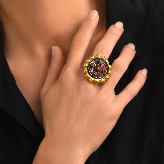 Angèle ring - violet Bague XXL