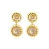 Best Angèle round clip-on earrings - gold Clips|Boucles D'oreilles XXL