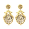 Discount Angèle wide clip-on earrings - gold Clips|Boucles D'oreilles XXL