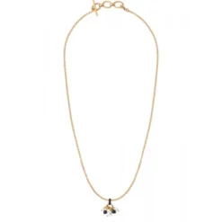 Best Annella delicate pendant necklace - black and white Sautoirs & Colliers Longs|Pendentifs Et Médailles