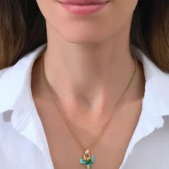 Best Annella fine pendant necklace - green Sautoirs & Colliers Longs|Pendentifs Et Médailles